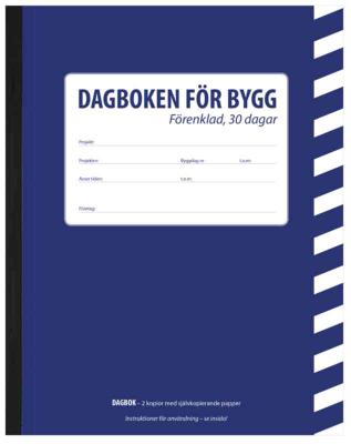 BYGG-DAGBOK 30 DAGAR FÖRENKLAD A5 147859