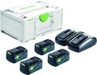 LADDPAKET FESTOOL 577104 SYS 18V 4X4,0/TCL 6 DUO