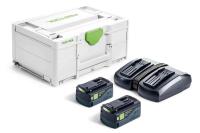 Laddpaket Festool SYS 18V 2x5,0 TCL 6 DUO